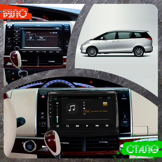 Штатная магнитола 9" Lesko для Toyota Previa III (XR50) 2006-2019  4/64Gb/ 4G/ Wi-Fi/ CarPlay Тойота | Зображення 2