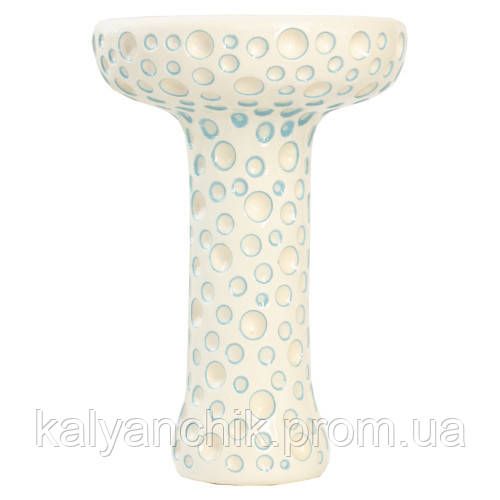 Чаша для Кальяна ETNA Phunnel Dot Glaze White