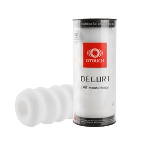 Мастурбатор Otouch DECOR 1-D, эффект всасывания, ребрышки-кольца, зауженный диаметр Sex Aura