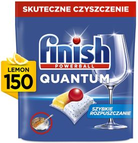 Капсули для посудомийних машин FINISH Powerball Quantum All in 1 Lemon - 150 шт.