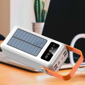 Power Bank із сонячною панеллю та проводами 180000 YM-641 CX Білий