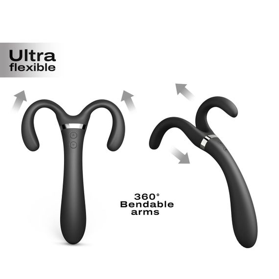 Вібратор-стимулятор Dorcel INFINITE JOY BLACK, багатофункціональний, унісекс Sex Aura | Зображення 1