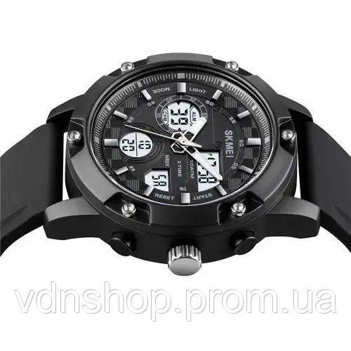 Мужские часы для рыбалки SKMEI 1757BKWT, Часы наручнные спортивные Спортивно тактические HM-55 | Зображення 6