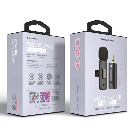 Мікрофон Armorstandart ASM3 mini-jack 3.5 мм Black (ARM80117) | Зображення 1
