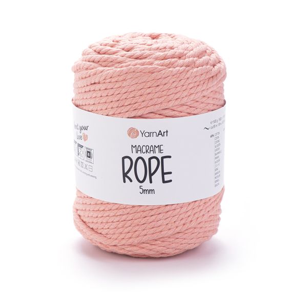 Пряжа YarnArt Macrame Rope 5 мм 767 бавовняний шнур для макраме, панно та кашпо