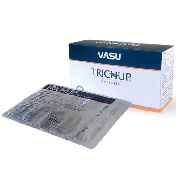 Трав'яні капсули для зростання та відновлення волосся VASU Healthcare Trichup 10 caps