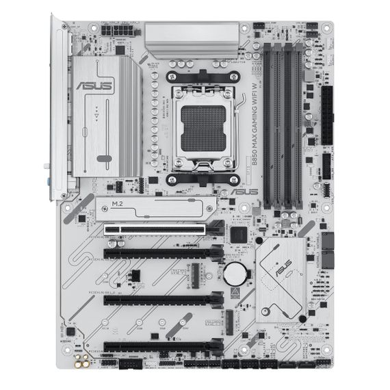 Материнcька плата ASUS B850 MAX GAMING WIFI W sAM5 B850 4xDDR5 M.2 HDMI DP WiFi BT ATX білий 90MB1M10-M0EAY0