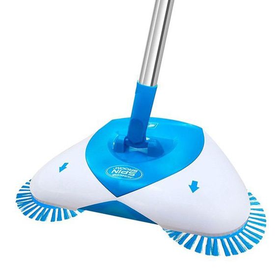 Механічна швабра-віник Hurricane Spin Broom щітка віник ефект пилососа, Швабра для MZ-445 підлоги моп | Зображення 9