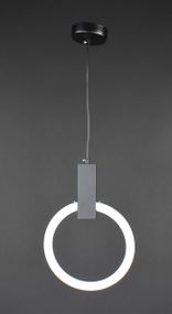 Люстра світлодіодна підвісна LED світильник для квартири на стелю лед 27587 Чорний 40-180х10х25 см.