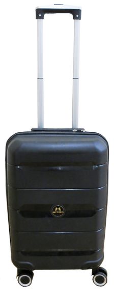 Пластиковый маленький чемодан из полипропилена 40L My Polo черный