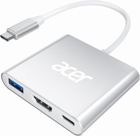 Acer USB-C Hub — 4K HDMI адаптер із PD 100 Вт і портом USB-A 3.0, багатопортовий цифровий перехідник