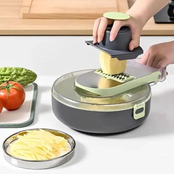 Овочерізка з контейнером Vegetable Cutter 9 в 1 | Зображення 2