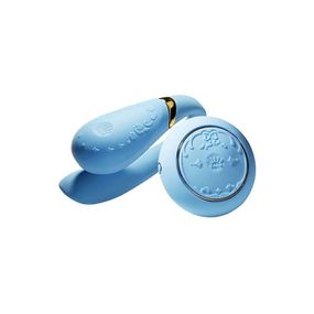 Смартвибратор для пар Zalo — Fanfan set Royal Blue, пульт ДУ sexstyle