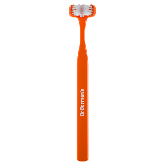 Тристороння зубна щітка Dr. Barman`s Superbrush, стандартна, помаранчева