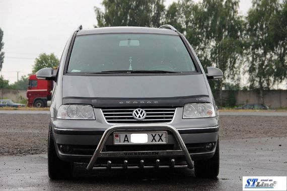 Кенгурятник WT004 (нерж) 51 мм для Volkswagen Sharan 1995-2010 гг | Зображення 1