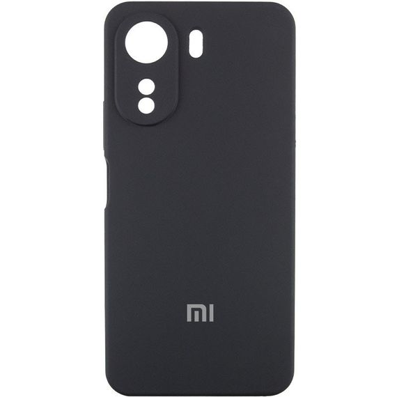 Чохол Silicone Cover Lakshmi Full Camera (AA) with logo для Xiaomi Redmi 13C / Poco C65 Чорний / Black