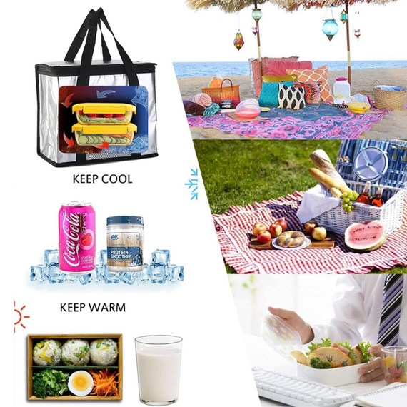 Сумка холодильник для транспортування холодних і гарячих продуктів 25 л, практична та легка термосумка | Зображення 7