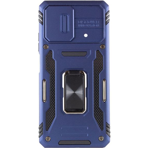 Ударопрочный чехол Camshield Army Ring для Xiaomi Poco X5 Pro 5G / Note 12 Pro 5G Синий / Navy | Зображення 1