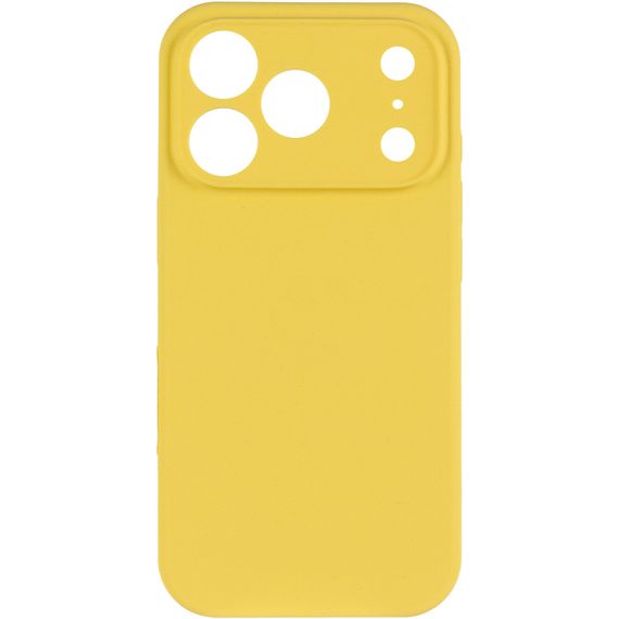 Чохол Silk Full Camera Protective (AA) NO LOGO для Apple iPhone 17 Pro / 18 Pro (6.3") Жовтий / Yellow | Зображення 1