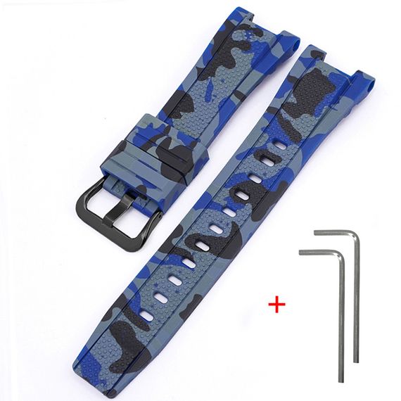 Ремінець для Годинник C2asio G-Shock GST-W300 Camo Blue BK