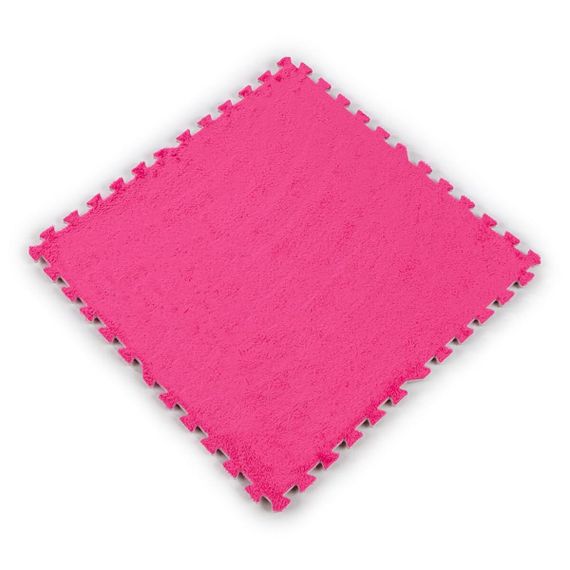 Підлога-пазл плюшевий 60х60х1см Рожевий (D) SW-00002093