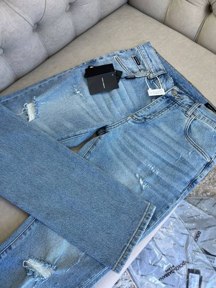 Джинси чоловічі Dolce Gabbana Light Blue світлі d072
