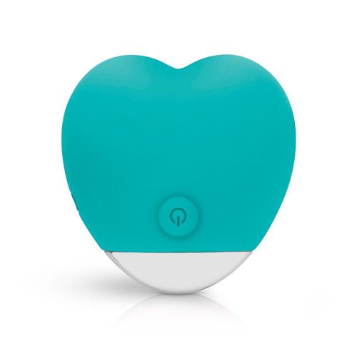 Вібратор для клітора у формі серця Oron Good Vibes Only, силіконовий, блакитний, 6 см sexstyle | Зображення 1