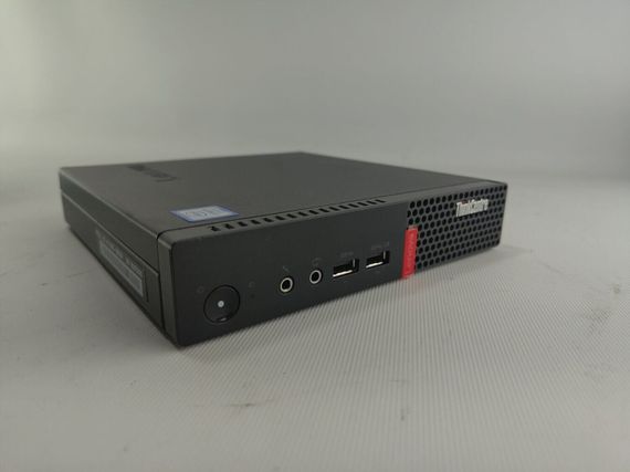 Неттоп Lenovo ThinkCentre M710q Tiny USFF / Intel Core i5-7400T (4 ядра по 2.4 - 3.0 GHz) / 8 GB DDR4 / 240 GB SSD / Intel HD Graphics 630 / VGA / Блок живлення + Монітор 24" (1920x1080) TN б/в + Поарунок Дротова клавіатура + мишка | Зображення 2
