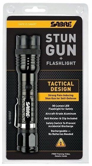 Мощнейший Парализатор - Электрошокер (Шокер) 2 в 1 - Фонарь + Шокер Sabre GS 1000SF USA (США) Лучше чем ESP Чехия