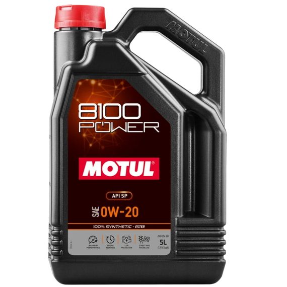Моторна олива Motul 8100 Power 0W-20 5л.