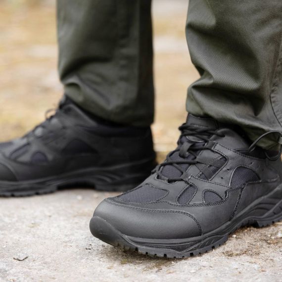 Кросівки тактичні STIMUL Техас / Шкіра / Cordura  / Демі / Зима 30.1, Зима, Чорний | Зображення 1