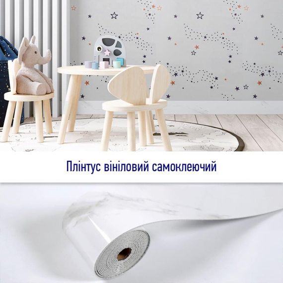 Плінтус вініловий самоклеючий глянцсовий 5000*100*2мм (D) SW-00002117 | Зображення 4