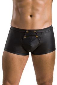 Мужские кожаные боксеры с клапаном Passion 050 SHORT PATRICK XXL/XXXL Black sexstyle