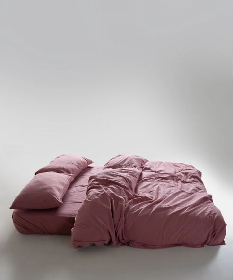 Постельное белье Limasso Stonewashed Ranforce 200 х 220 см Old Rose | Зображення 4