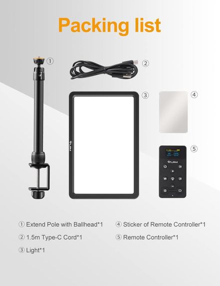 VIJIM K20 Professional Key Light – студійне LED-освітлення для стрімінгу та відеозйомки | Зображення 7