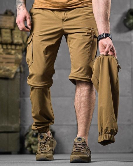 Стрейчеві літні тактичні штани-шорти PARADOX Кайот ДЛ6296