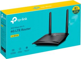 Wi-Fi роутер TP-Link 4G LTE с поддержкой SIM-карт маршрутизатор 150 Мбит/с, WLAN 2.4GHz Wi-Fi N300 2 порта LAN