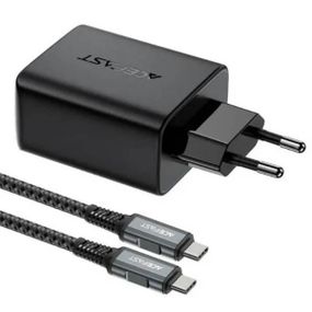 Сетевое зарядное устройство для ACEFAST A17 65W GaN multi-function HUB charger set Черное
