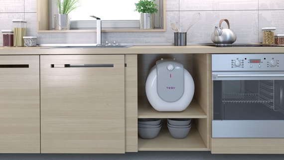 Водонагрівач Tesy Bilight Compact 10U GCU 1020 L52 RC 2 кВт, "мокрий" ТЕН, 10 л, циліндричний, вертикальний, під мийкою, білий (304142) | Зображення 2