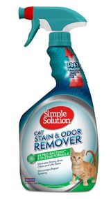 Нейтралізатор запаху і плям від котів з про-бактеріями Simple Solution Cat Stain and Odor Remover 946 мл