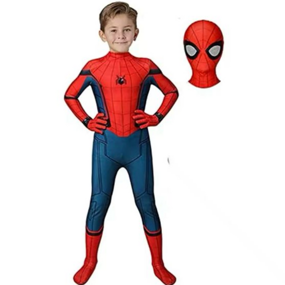Дитячий костюм людини-павука Spider Man комбінезон + балаклава людина, павук, спайдер, мен Spider Man  знижка