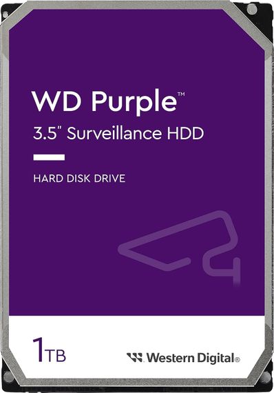 Жорсткий диск WD  1TB 3.5' 5400 64MB SATA Purple Surveillance (WD11PURZ)