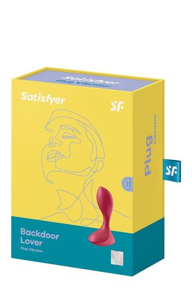 Анатомічна анальна пробка із вібрацією Satisfyer Backdoor Lover червона Sex Aura | Зображення 5