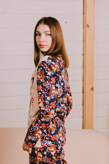 Піжама жіноча "Family look" Носи своє 46 Персиковий (p-12944-180418) | Зображення 7