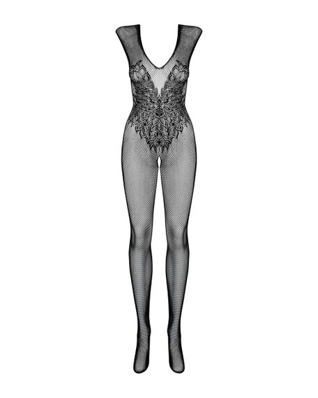 Комбінезон Obsessive з малюнком крил Bodystocking N112, чорний S\M Sex Aura | Зображення 4