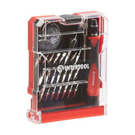 Викрутка прецизійна з комплектом насадок 29 од., Cr-V INTERTOOL VT-3336 | Зображення 2