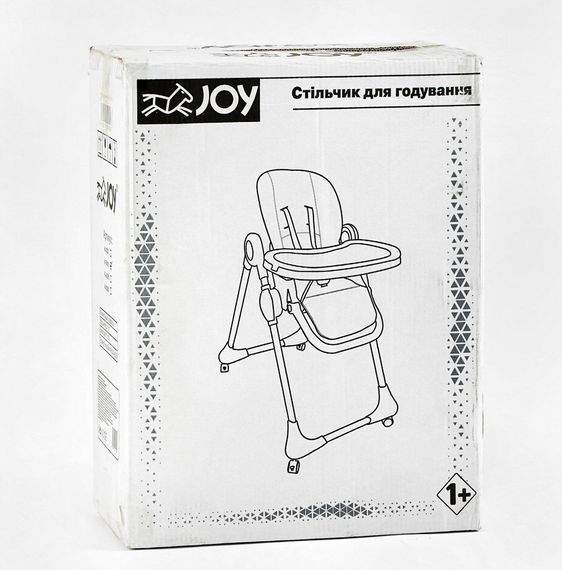 Стульчик для кормления K-60290 Joy мягкий чехол ПВХ, 4 колеса, съёмный столик, корзинка, в коробке (6989203550090) | Зображення 7