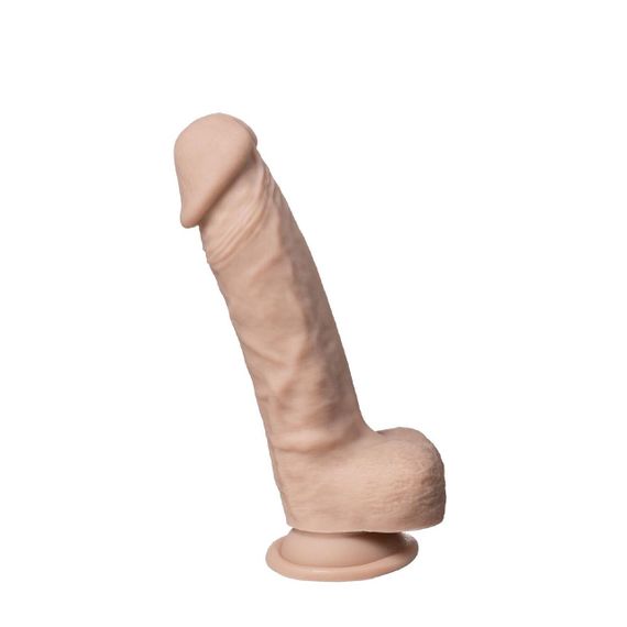 Фалоімітатор SilexD Johnny Real Skin Flesh (7in MODEL 1), суперсофт-силікон+Silexpan, діаметр 3,8см Sex Aura | Зображення 1