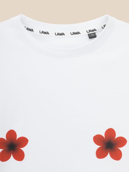 Футболка з принтом жіноча LAWA P-WB02420 XS Білий shop (2000999618215) | Зображення 1