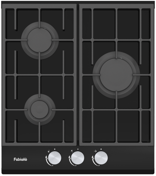 Варильна поверхня газова Fabiano FHG 8453 VGH Black Glass 8111.406.1484 | Зображення 1